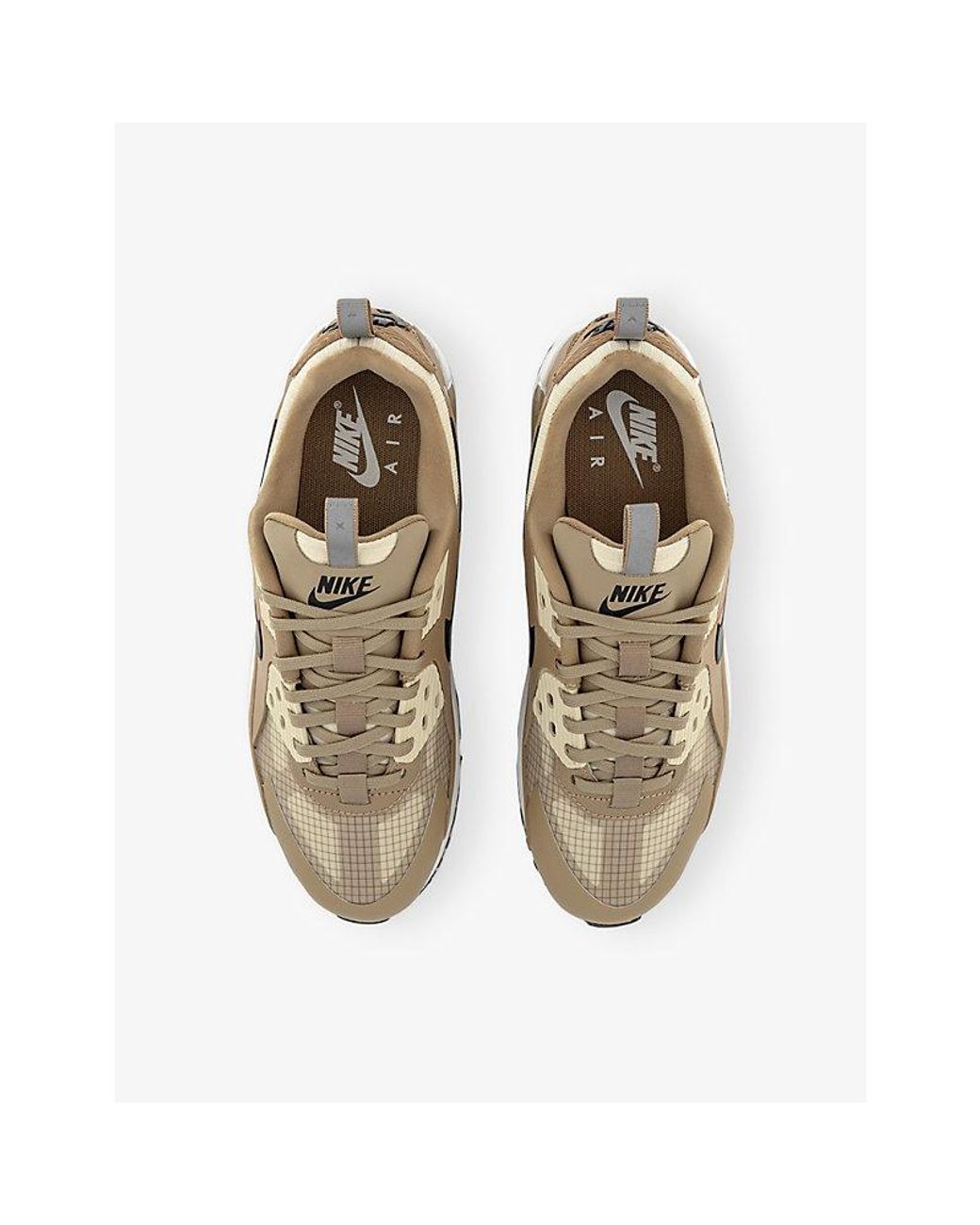 Nike Natural Air Max 90 Drift Leather And Mesh Trainers for men