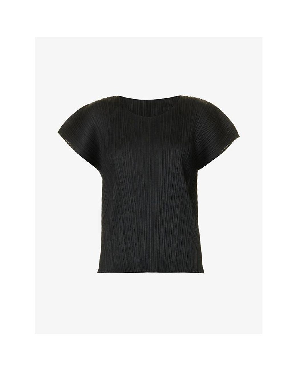 Pleats Please Issey Miyake Tropical Winter Pleated Knitted Top in