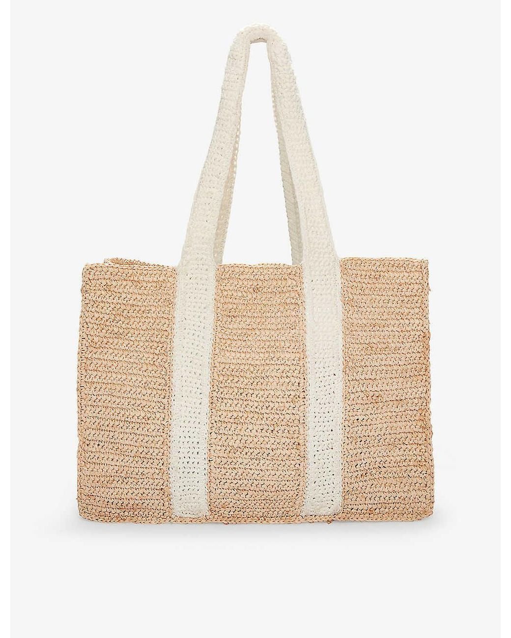 White company beach bag hotsell