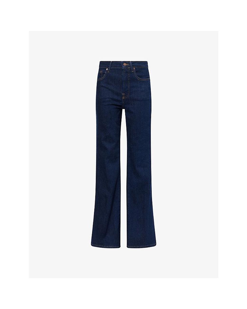 GOOD AMERICAN Blue Good Legs Flared Denim Jeans