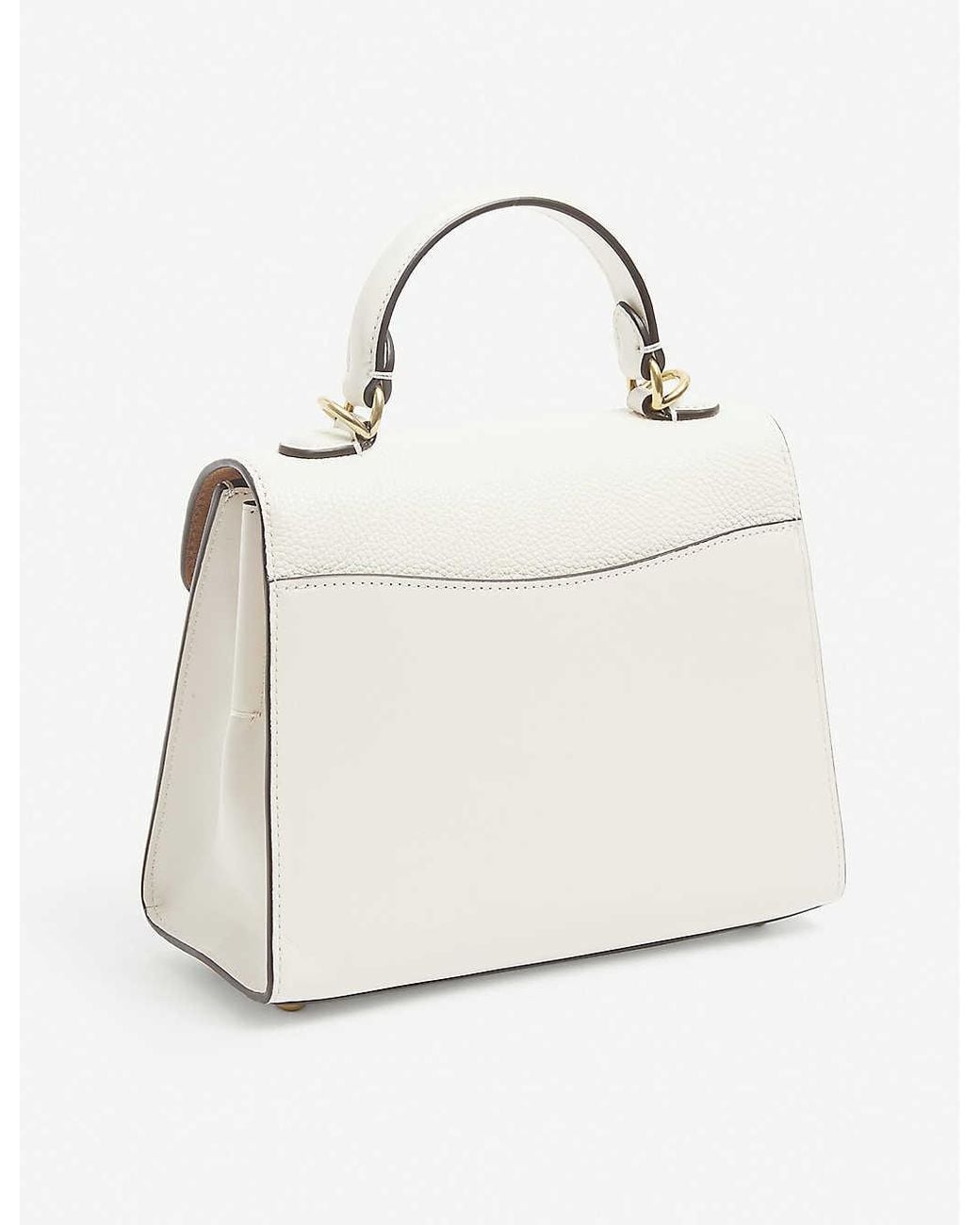 COACH Tabby Top Handle Bag 20 in White | Lyst