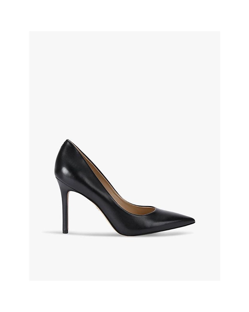 Sam Edelman Black Hazel Leather Heeled Courts