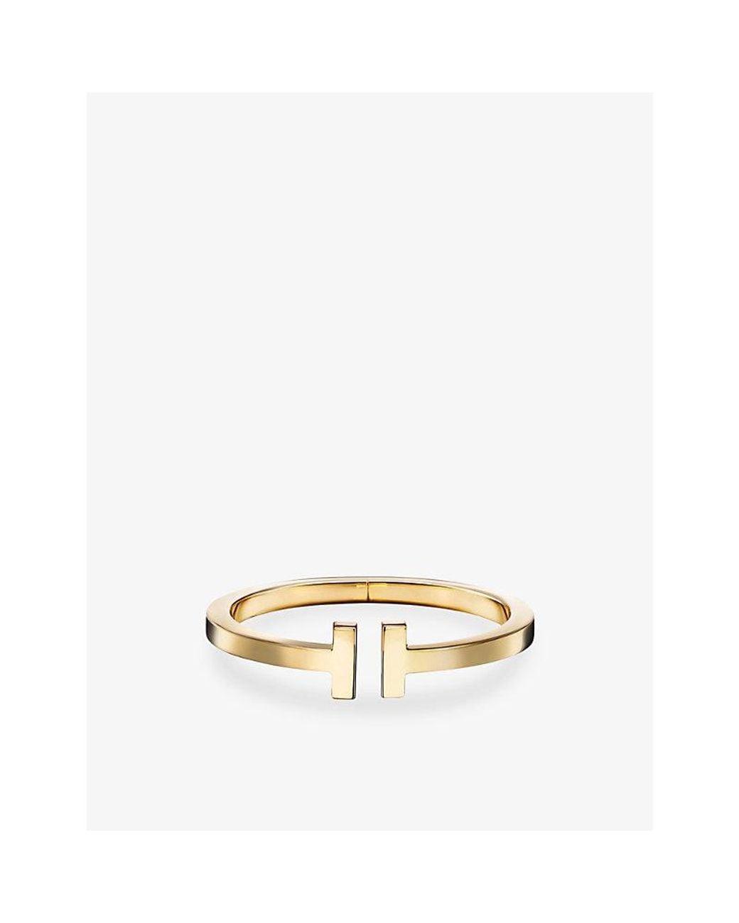 Tiffany & Co Metallic Tiffany T Square 18K Bracelet