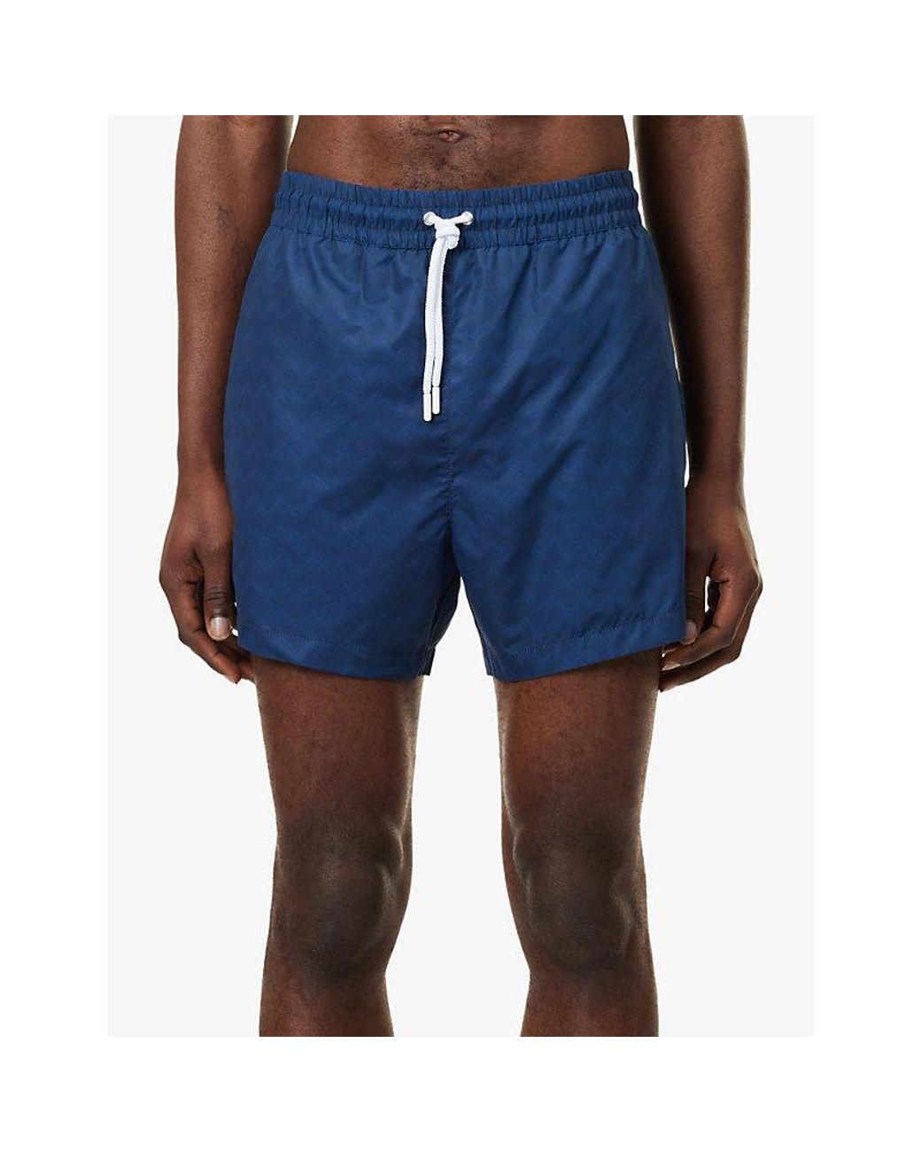 Missoni Blue Mid-Length Swim Shorts for men