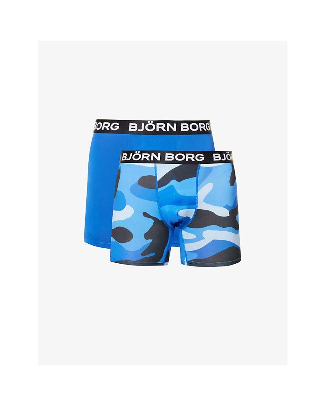 Björn Borg Pack Of Three Logo-print Recycled-polyester-blend Boxers in Blue for  Men | Lyst Canada
