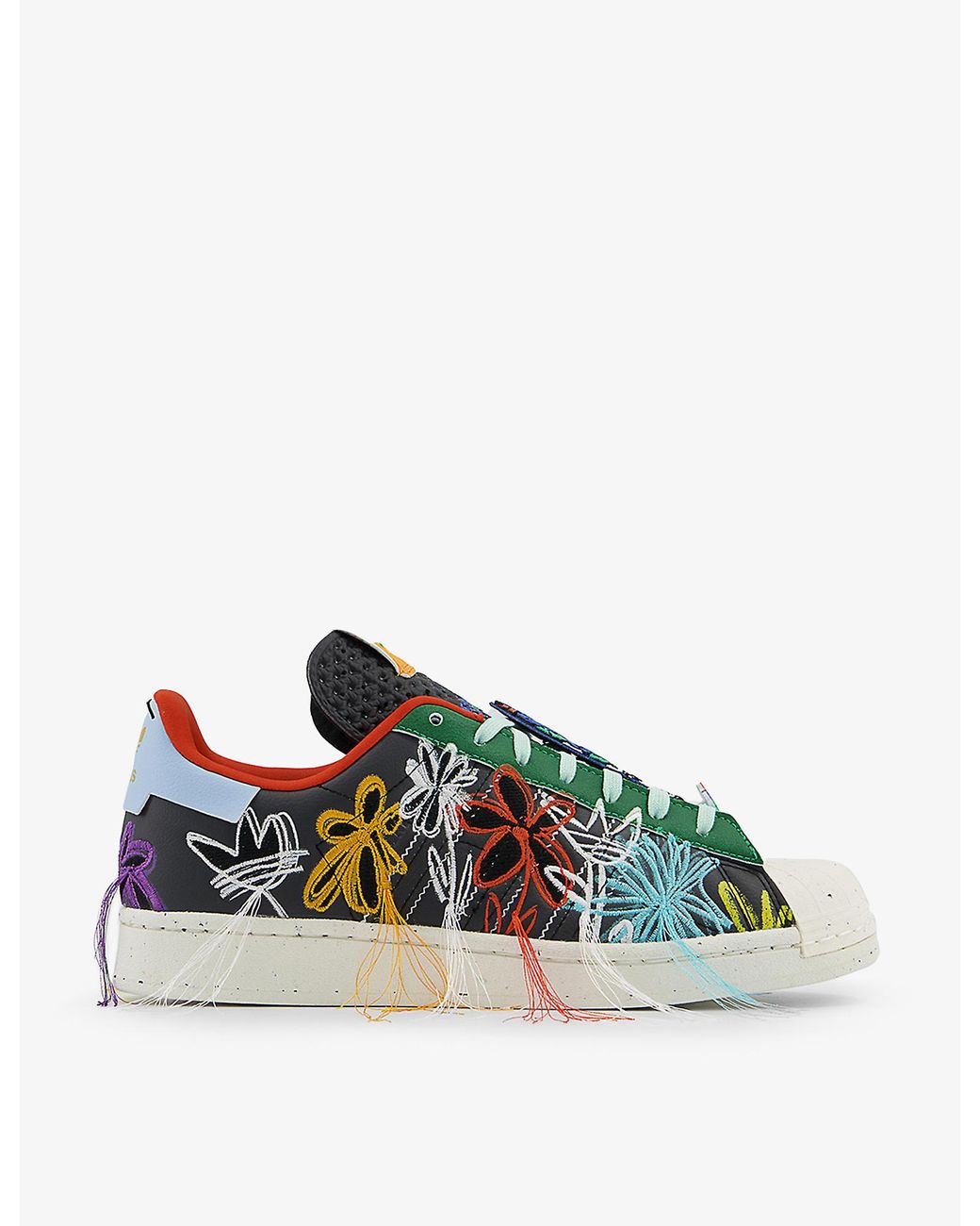 Adidas flower embroidered shoes hotsell