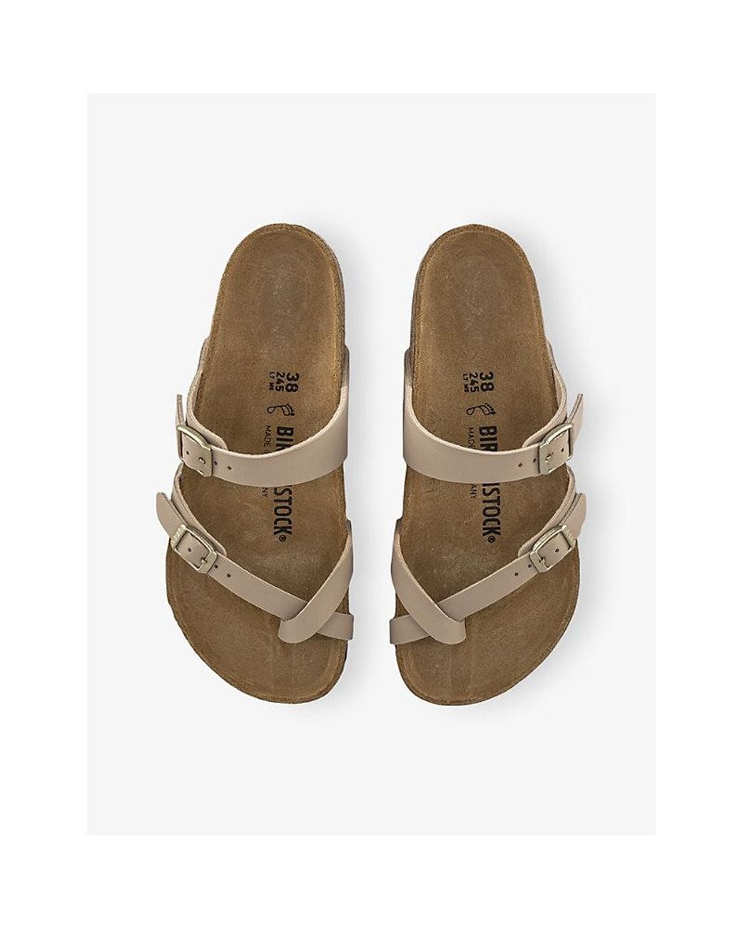 Birkenstock Brown Mayari Faux-Leather Sandals