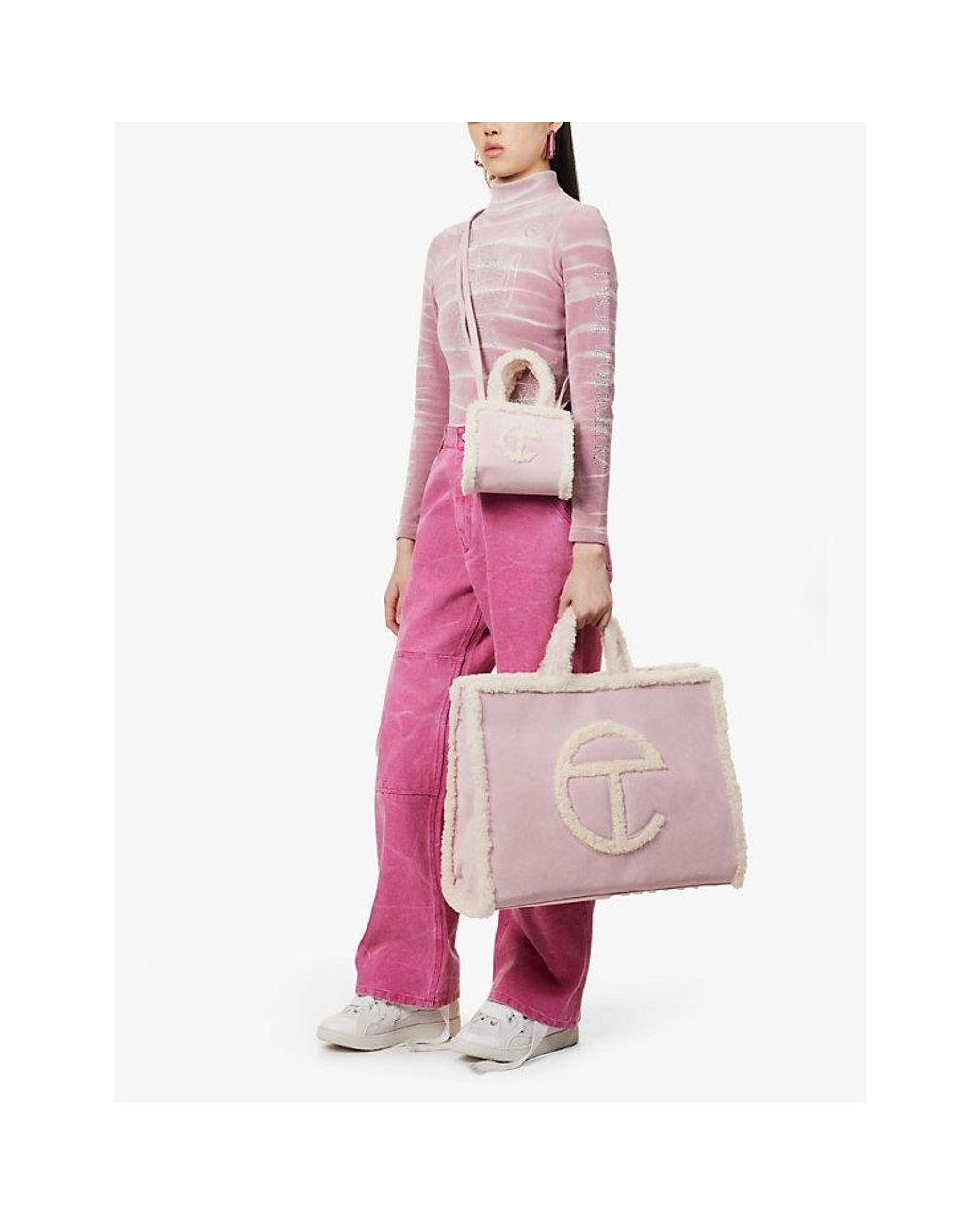 Telfar x UGG Shopping Bag Small Pink in Nylon - US