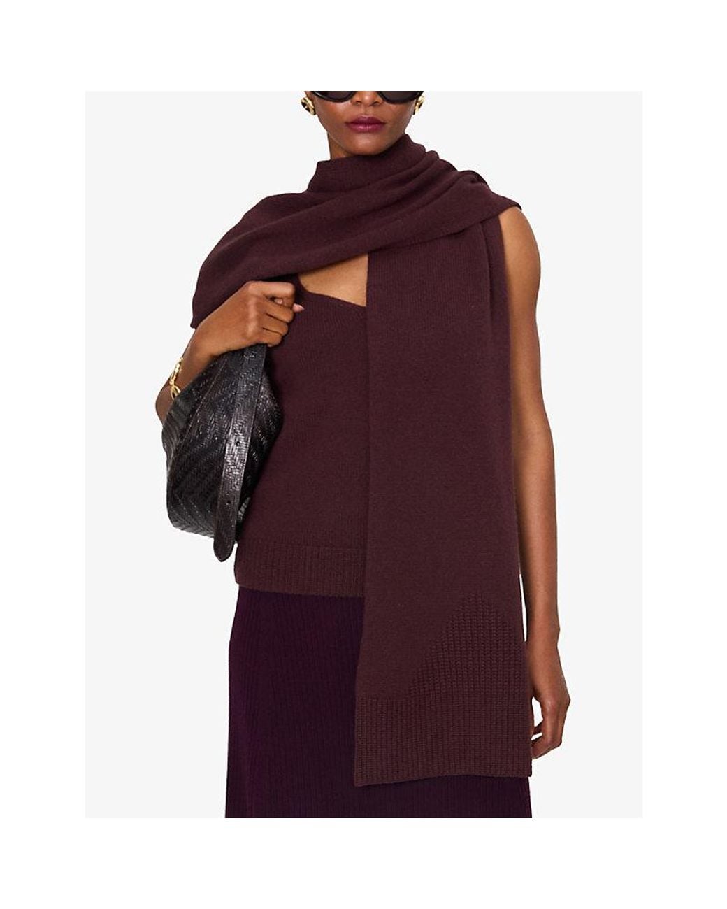 Joseph Brown Pasilla Knitted Cashmere Scarf