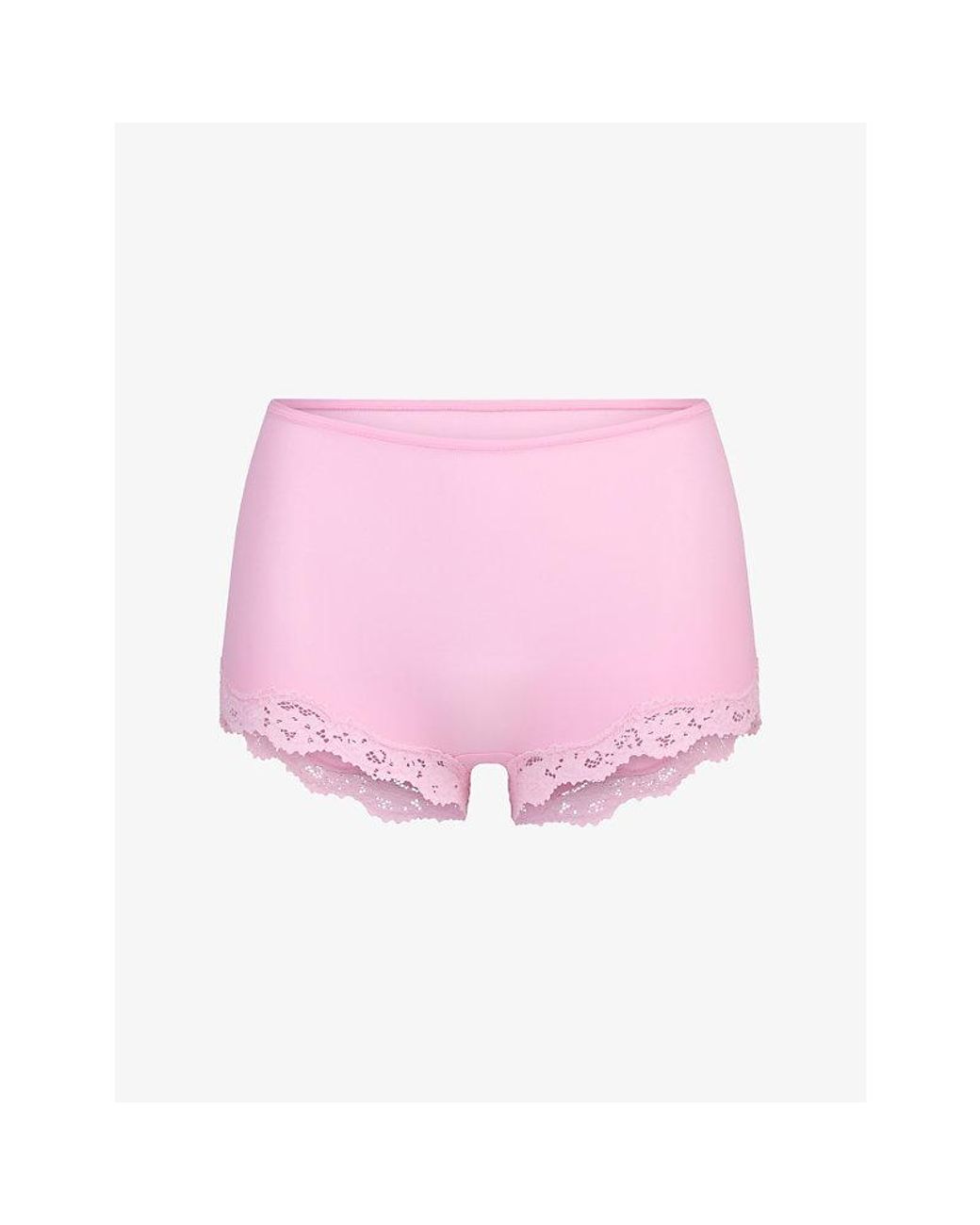 Skims Pink Fits Everybody Lace Boy Short