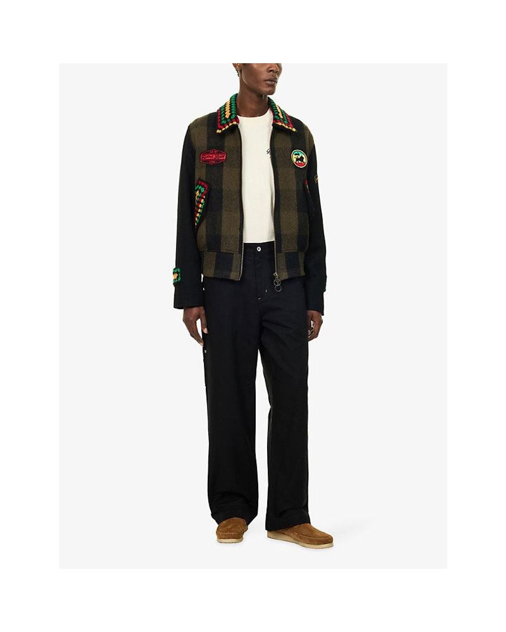 Nicholas Daley Black Carpenter Straight-Leg Denim Jeans for men