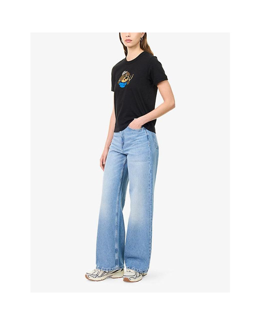 Carhartt Blue Jane Wide-Leg Denim Jeans