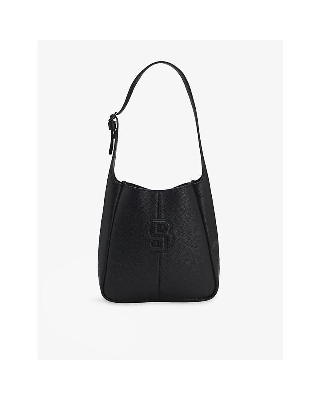 Boss Black Brand-Emed Faux-Leather Shoulder Bag