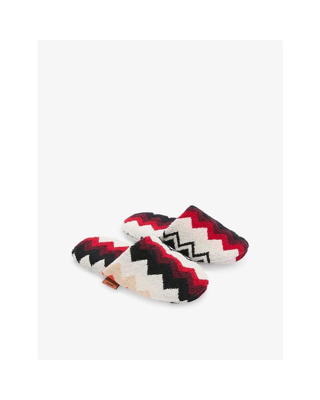 Missoni Multicolor Best Zigzag-Pattern Cotton-Terry Slippers