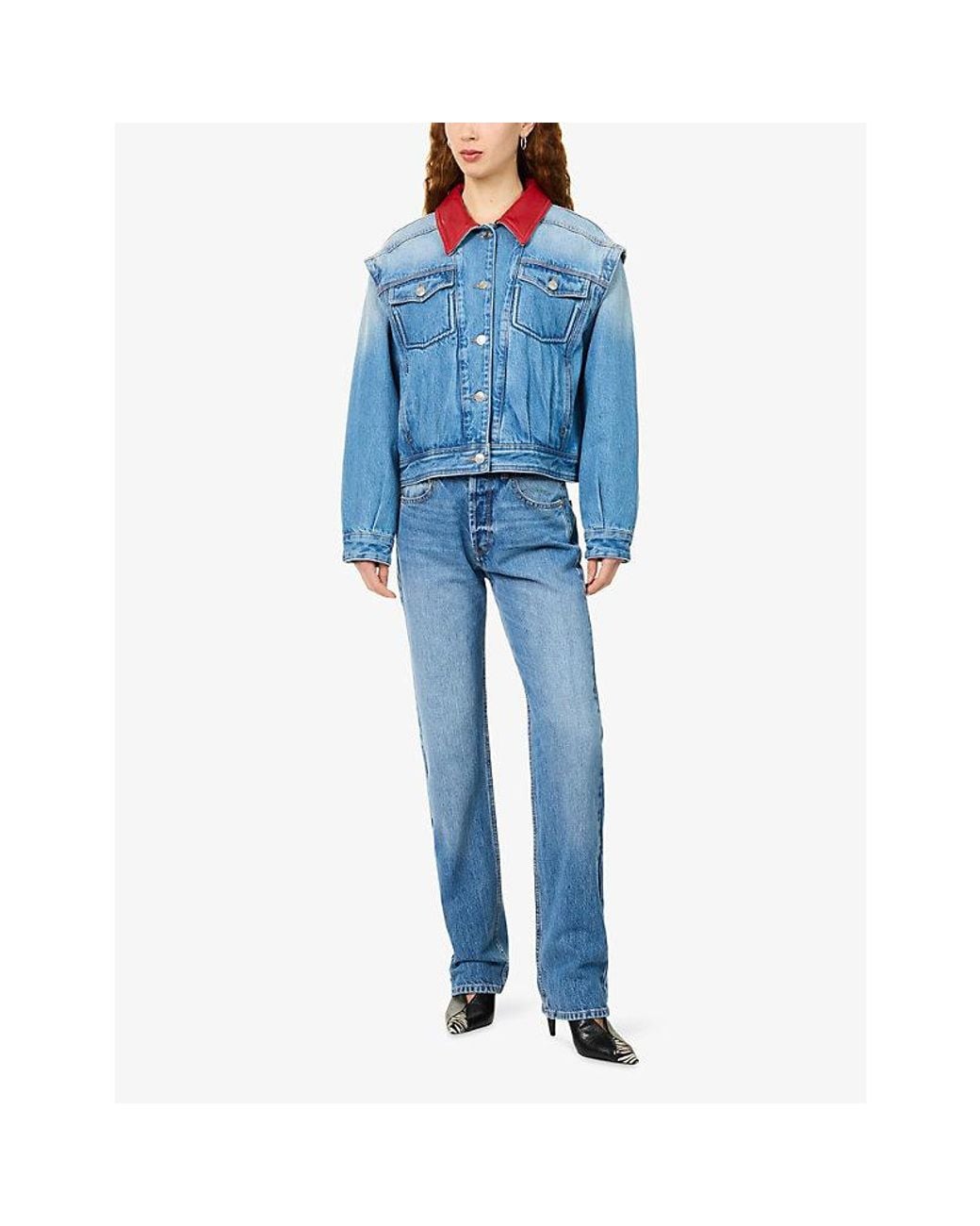 Isabel Marant Blue Daya Regular Tapered-Fit Denim Jeans