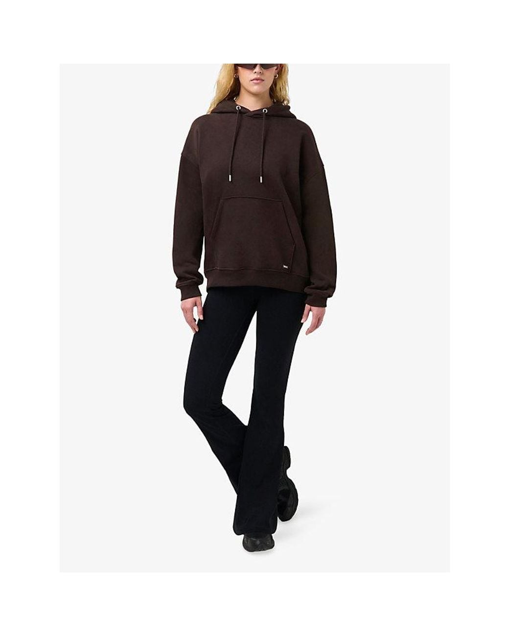 Sweaty Betty Purple Premium Brushed Classic Jersey Hoody