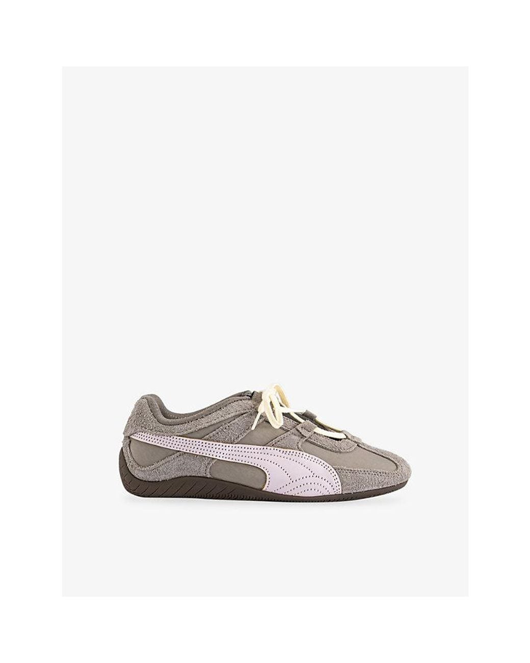 PUMA Gray Speedcat Go Leather And Suede Trainers
