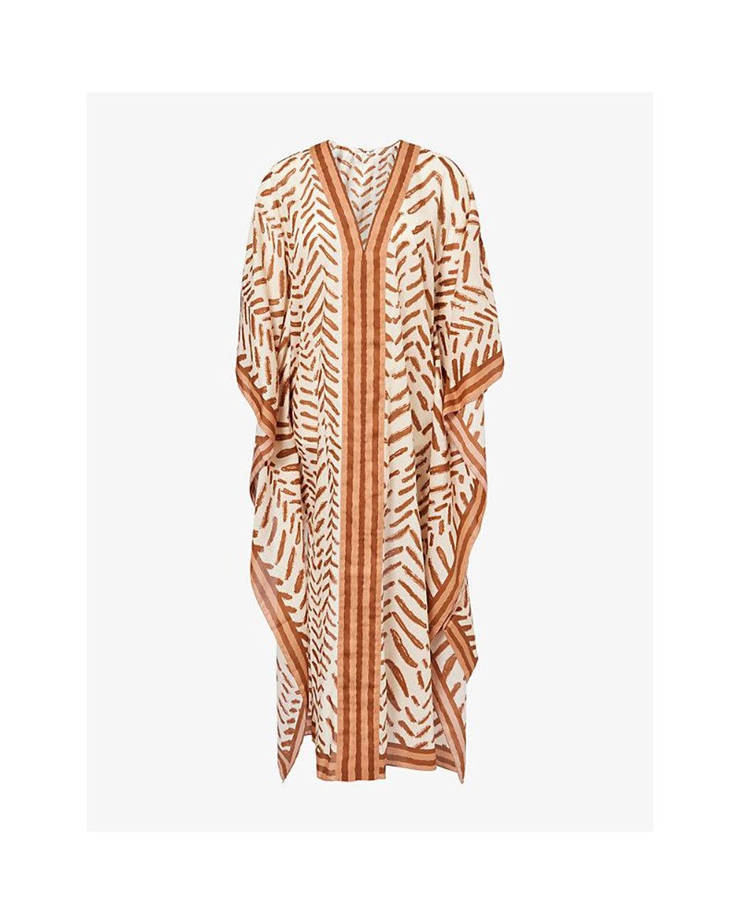 Johanna Ortiz Multicolor The Secret Of The Sun Cotton Tunic Dress