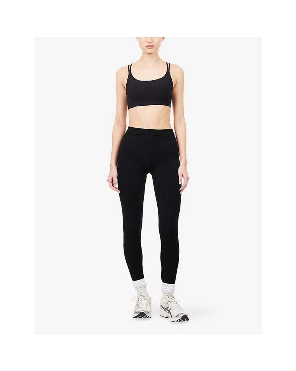 Spanx Black Onform Scoop-Neck Sports Bra