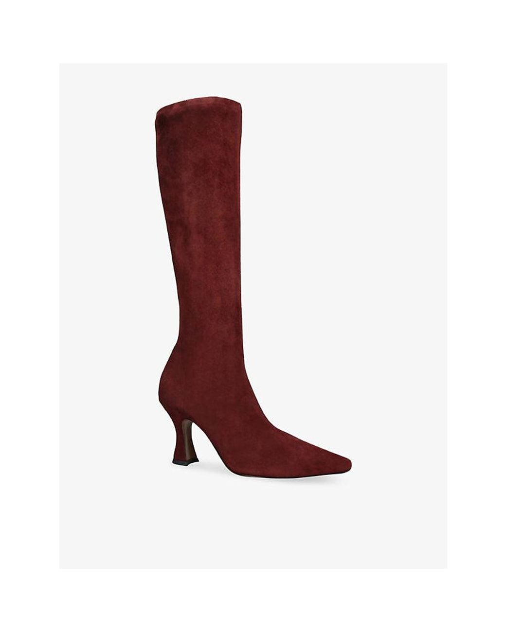 Neous Red Ran Stretch-Leather Heeled Boots