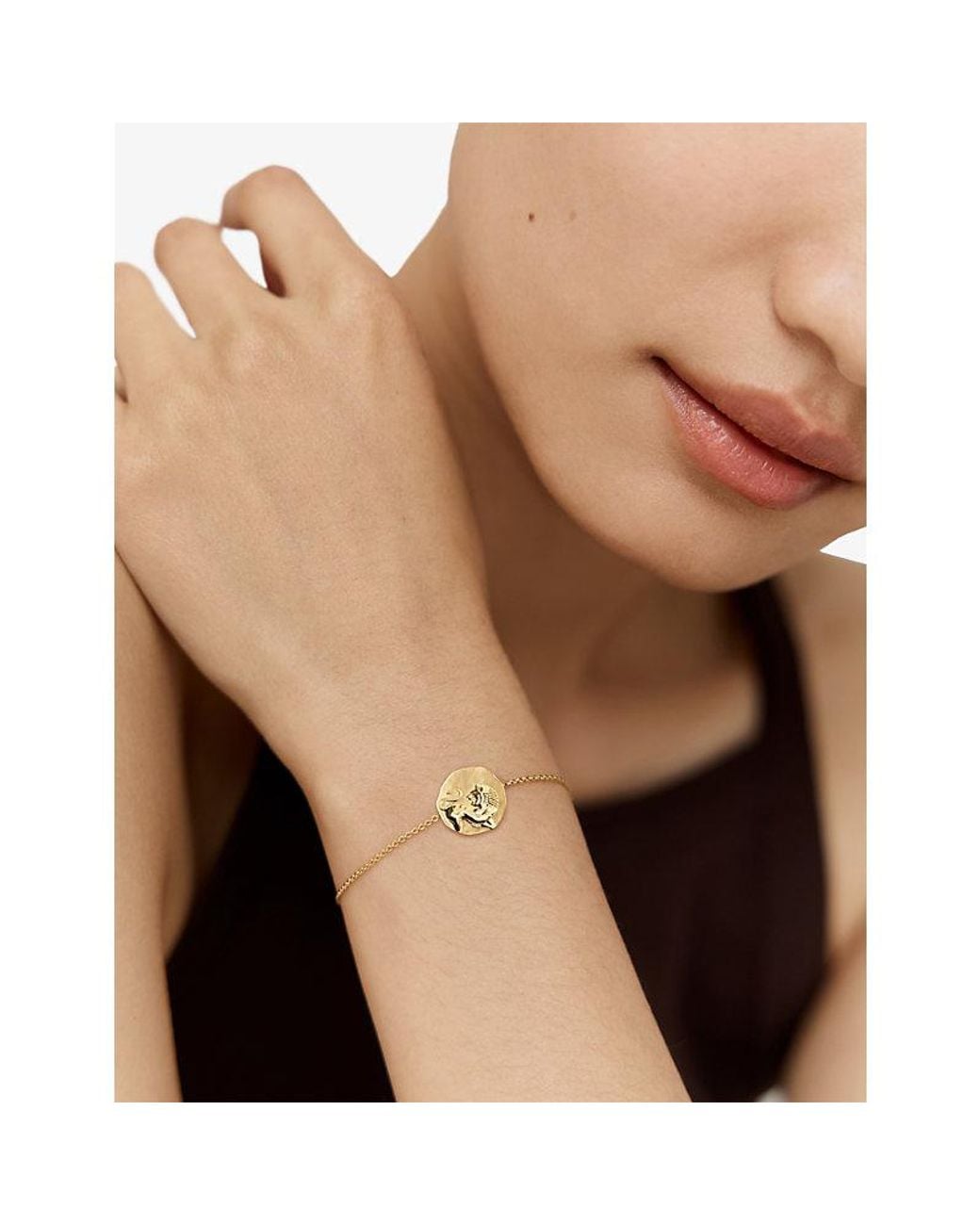 Monica Vinader Metallic Leo Zodiac 18Ct Vermeil-Plated Sterling Chain Bracelet