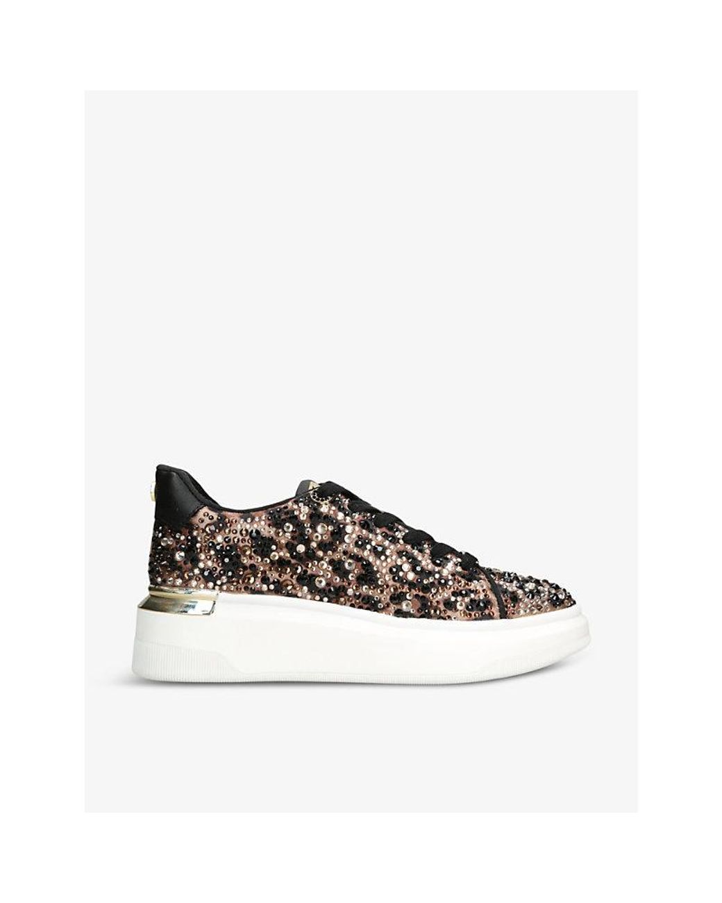 Steve madden leopard print trainers shop