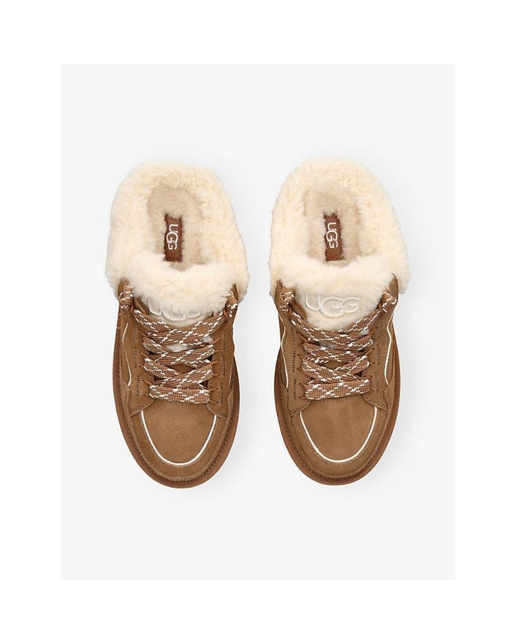 Ugg Natural Lowmel Suede Mule Trainers