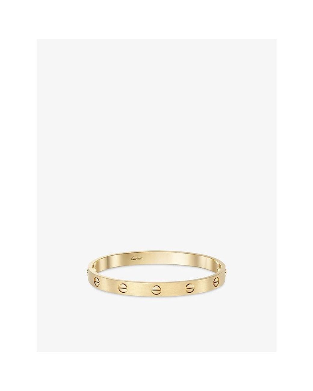 Cartier Natural Love Classic Brushed 18Ct- Bracelet