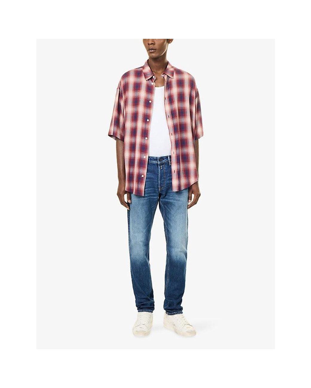 Replay Blue Willbi Slim-Fit Cotton Denim Jeans for men