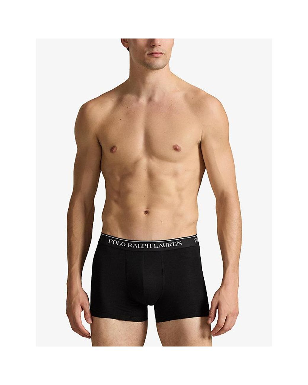 Polo Ralph Lauren Black Classic Pack Of Five Stretch-Cotton Trunks for men