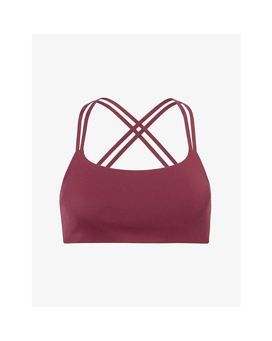 ADANOLA Purple Ultimate Cross-Back Sports Bra