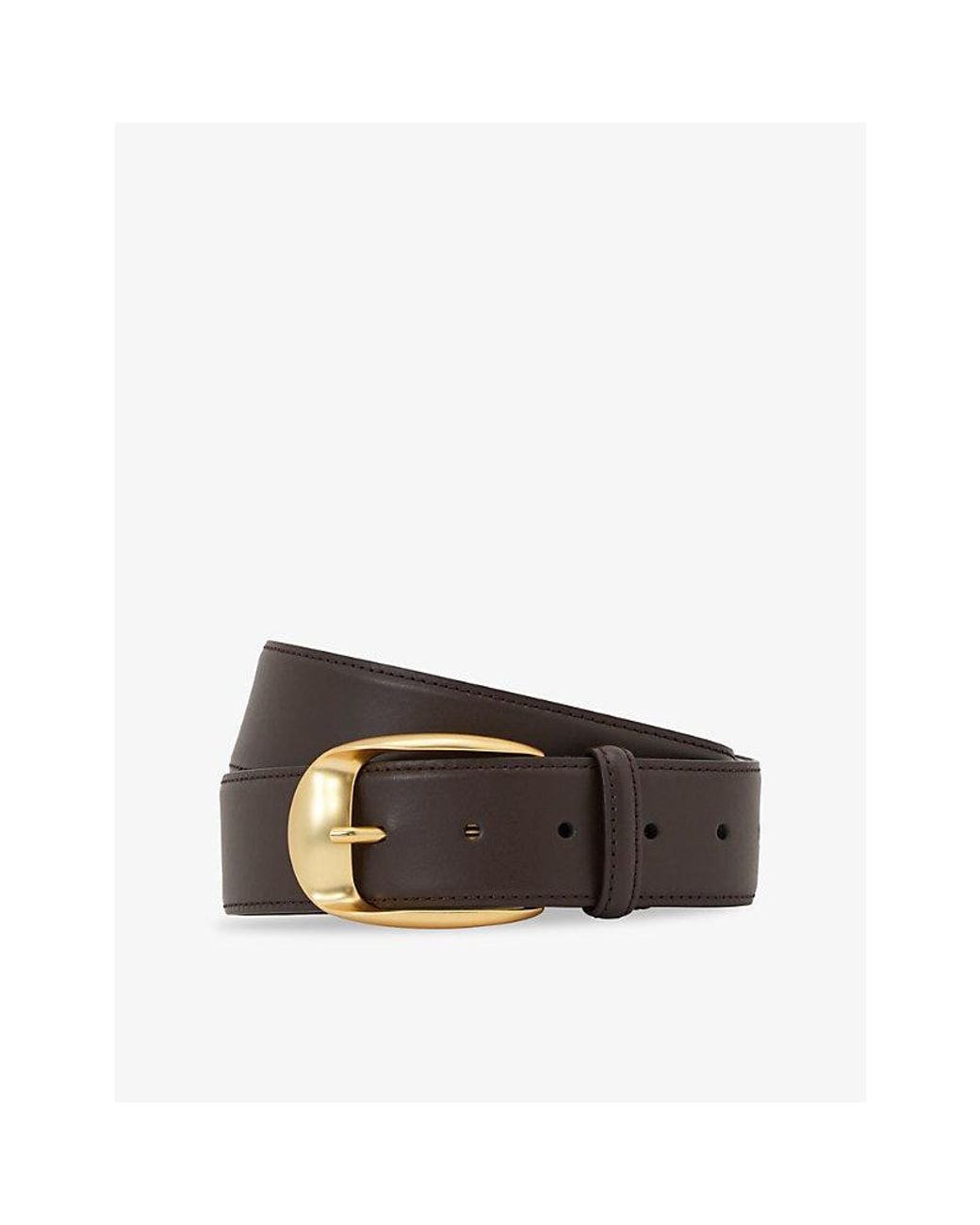 Reiss Brown Sammy Leather Belt