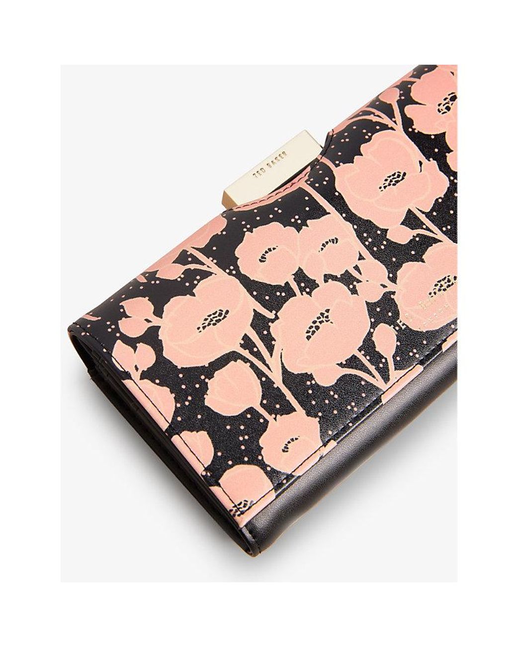 Ted Baker Ponida Floral print Leather Purse in Pink Lyst