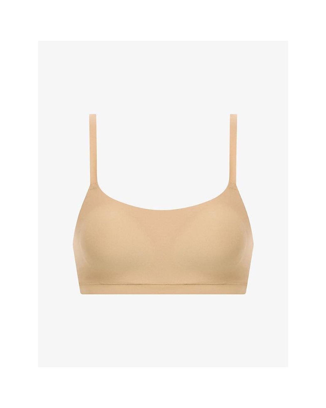 Chantelle White Soft Stretch Smooth Padded Bralette