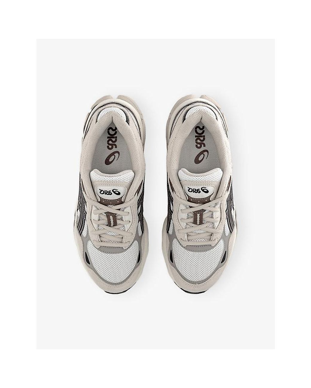 Asics White Gel-Nyc 2.0 Suede And Mesh Trainers for men
