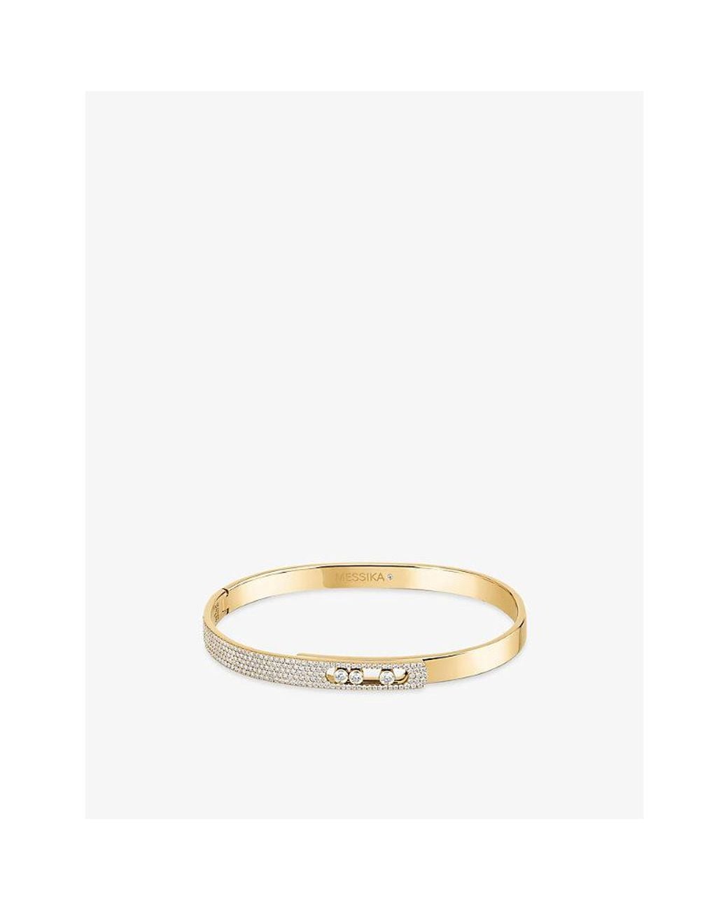 Messika Natural Move Noa 18Ct- And 0.90Ct Pavé-Diamond Bangle