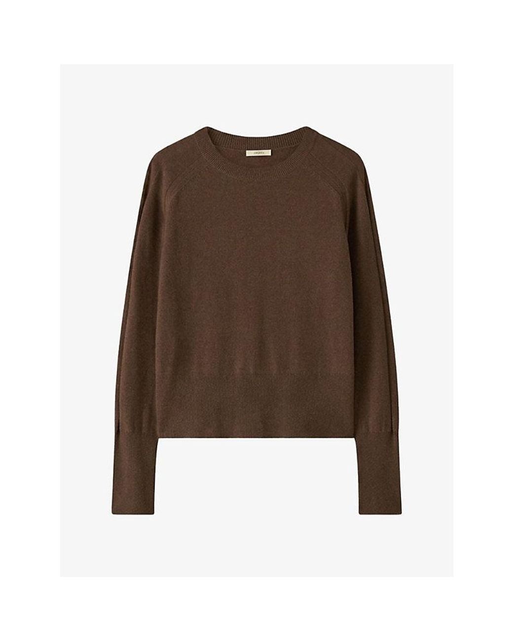 Joseph Brown Melby Round-Neck Cashmere Top
