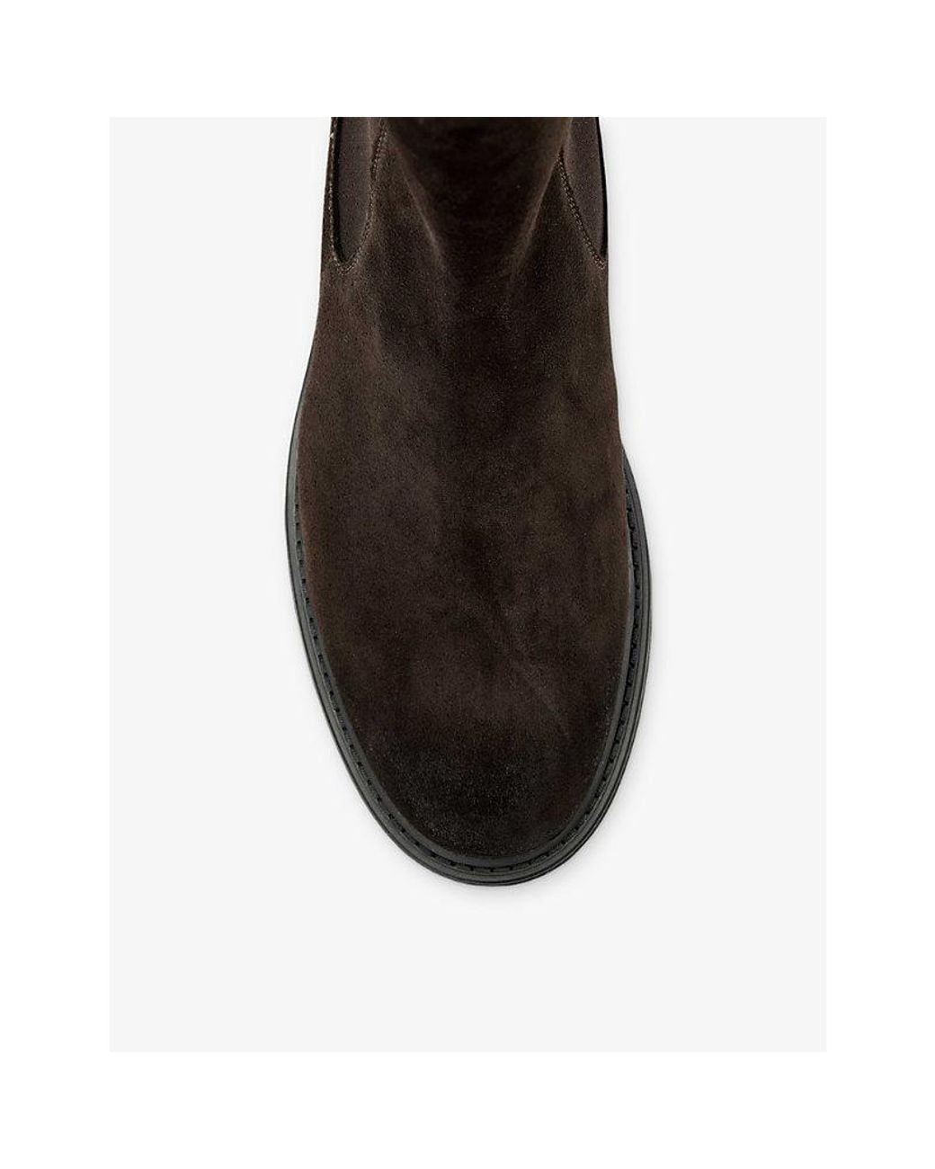AllSaints Black Beryl Suede Chelsea Boots