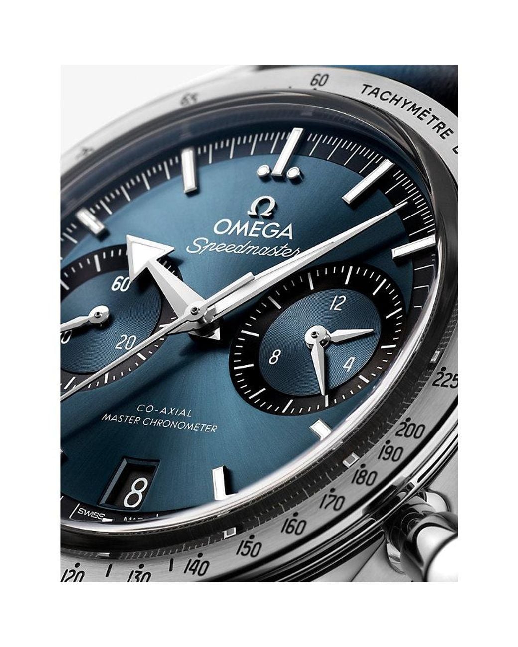 Omega Blue Speedmaster '57 Stainless-Steel And Leather Manual Watch 40.5Mm for men
