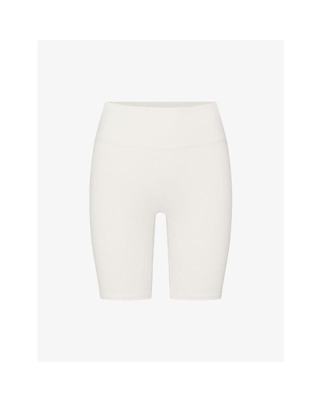 NikeSKIMS White Matte High-Waisted 5-Inch Biker Shorts