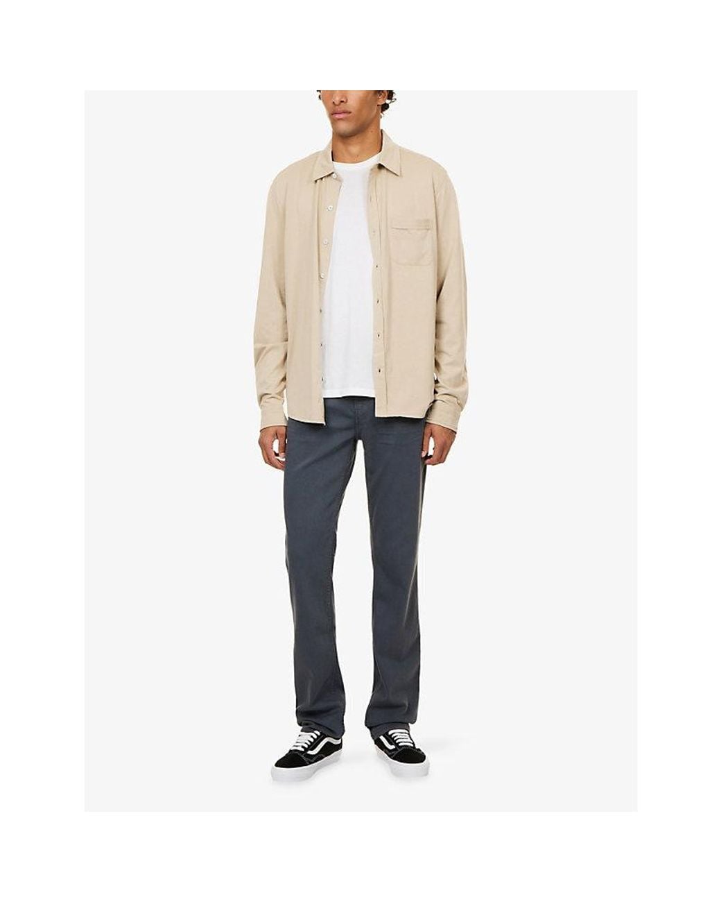 PAIGE Blue Federal Slim Straight-Leg Denim Jeans for men