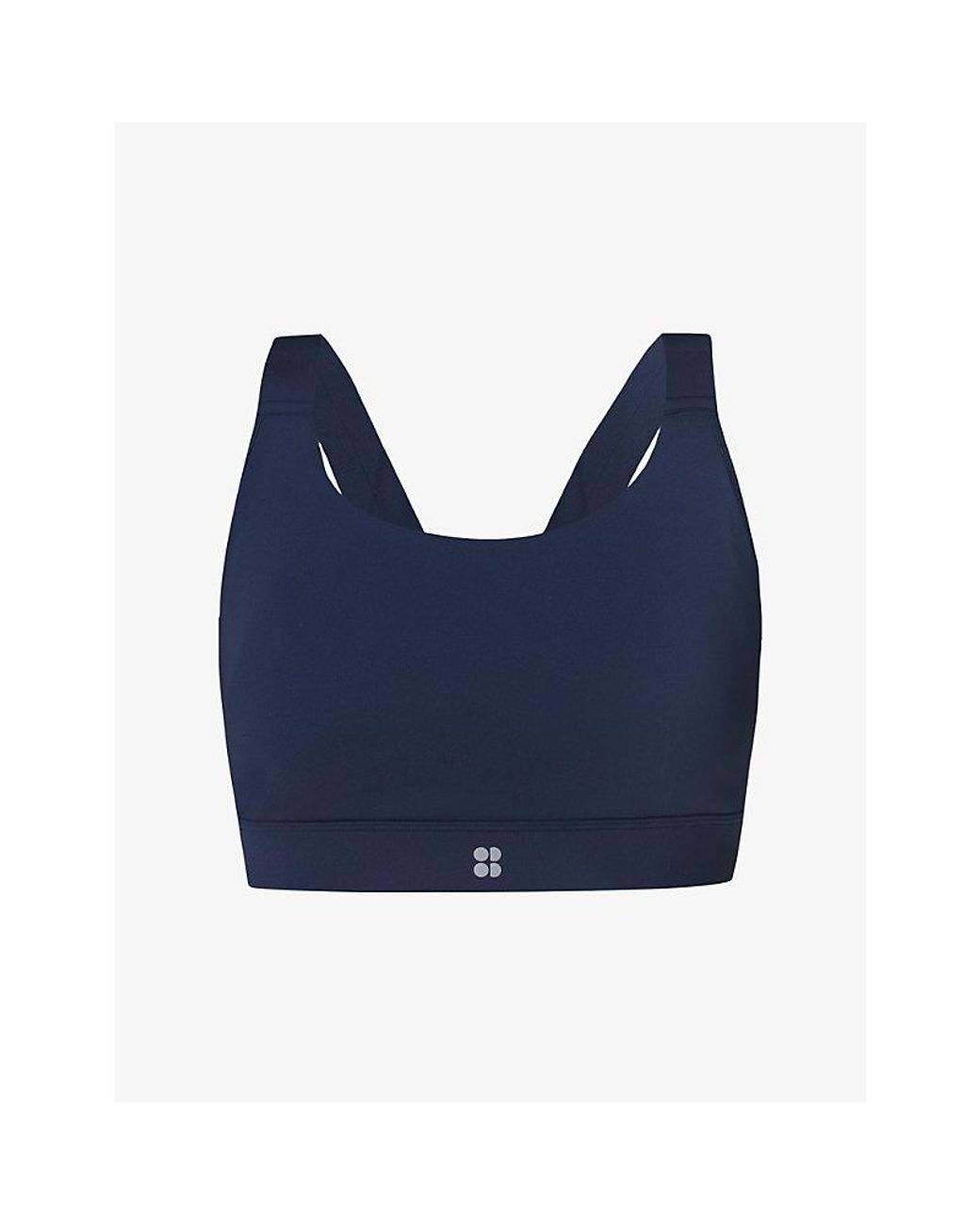 Sweaty Betty Blue Power Medium Support Seam-Free Sports Bra