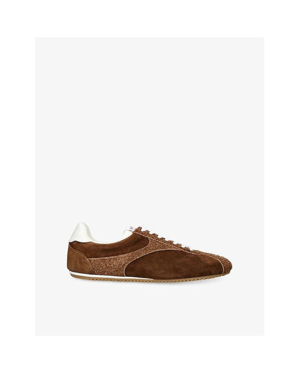 Bottega Veneta Brown Shot Suede Trainers for men