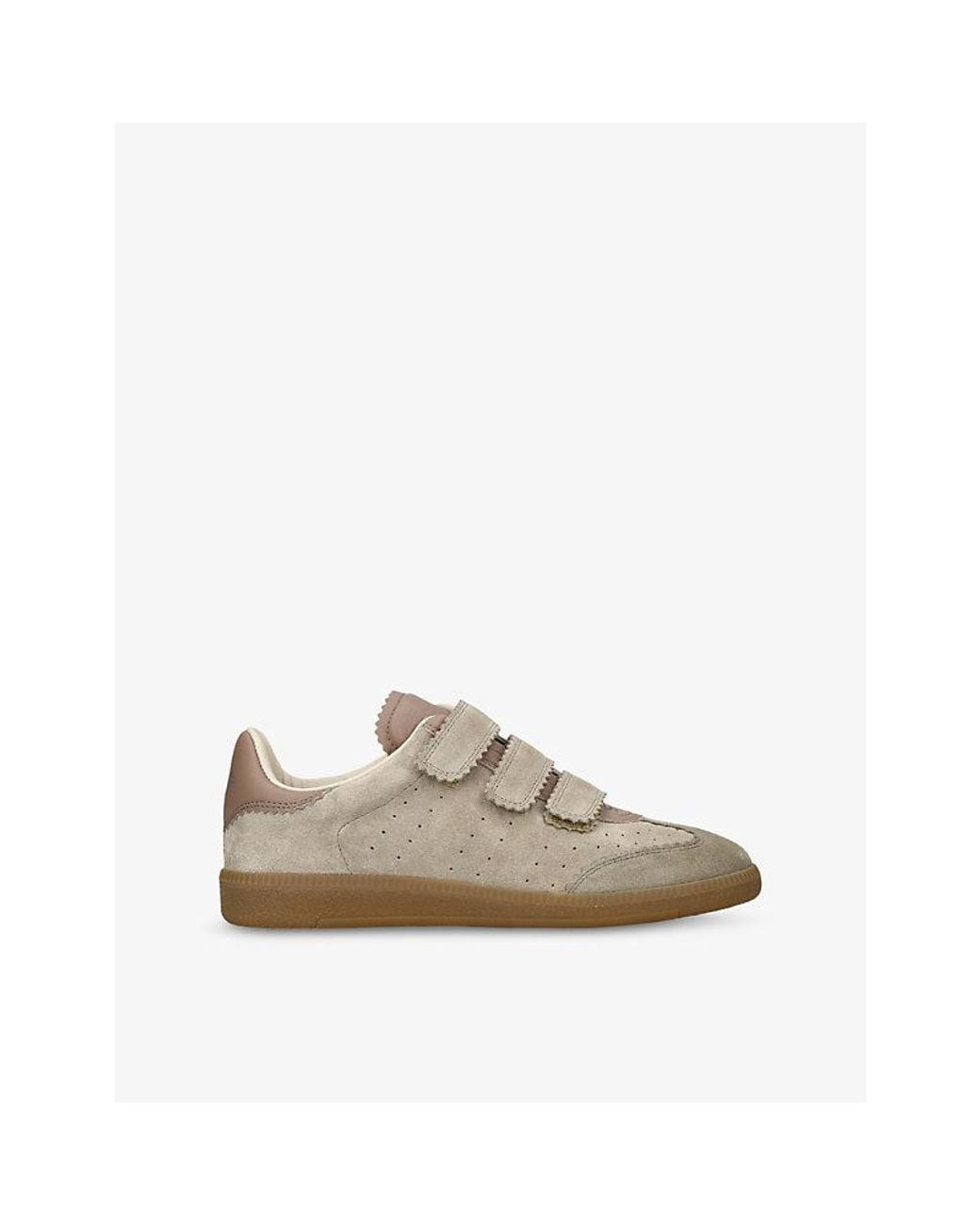 Isabel Marant Natural Beth Suede Low-Top Trainers for men