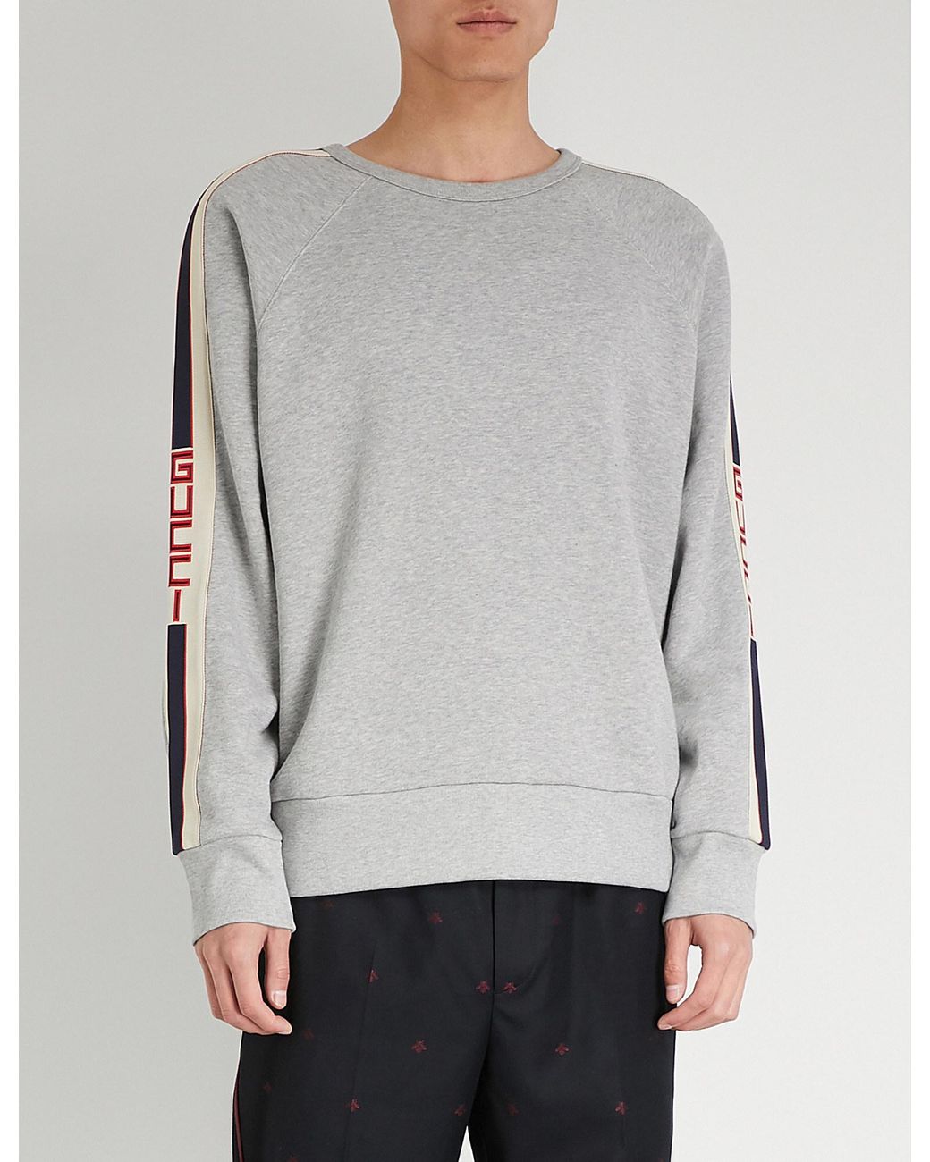 Gucci Crewneck Sweatshirt in Grey for Men | Lyst Canada