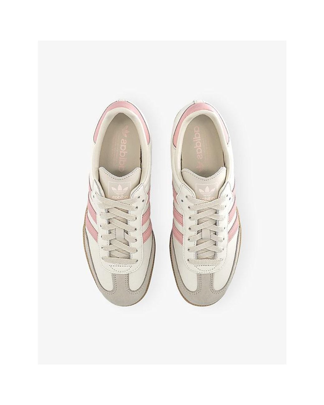 Adidas White Samba Og Leather Trainers