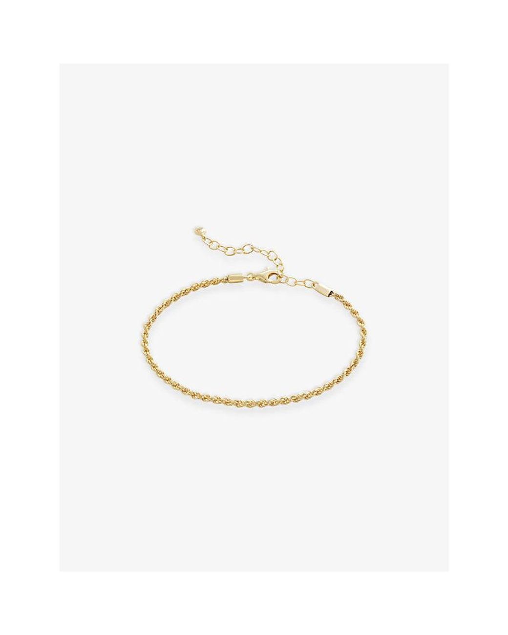 Monica Vinader White Rope 18Ct- Vermeil Plated Sterling- Chain Bracelet