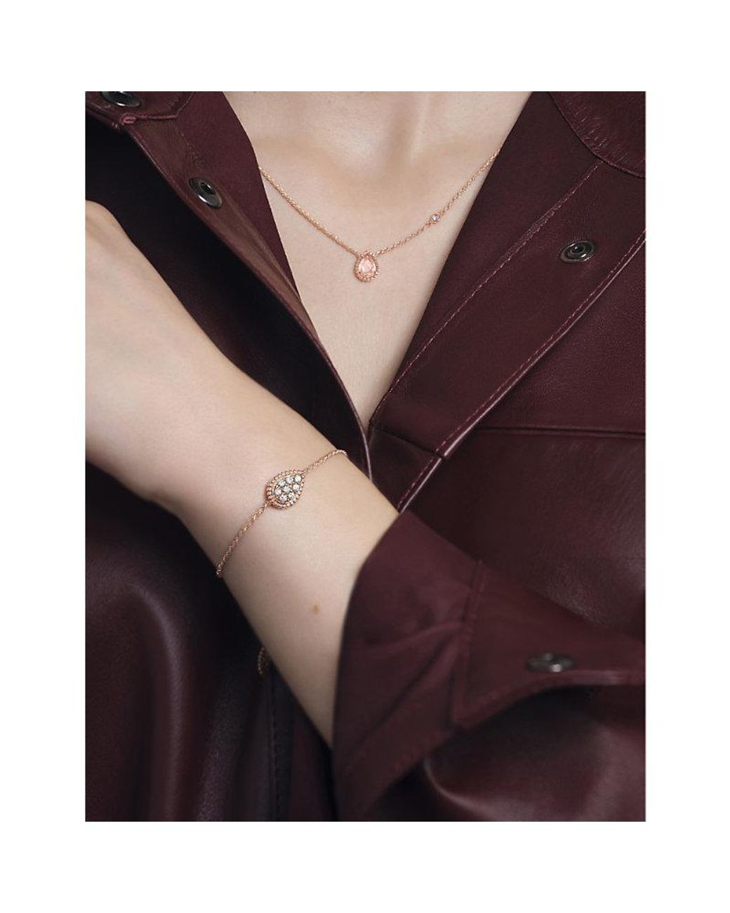 Boucheron White Serpent Boheme Extra-Small 18Ct Rose- 0.03Ct Brilliant-Cut Diamond And 0.77Ct Quartz Pendant Necklace
