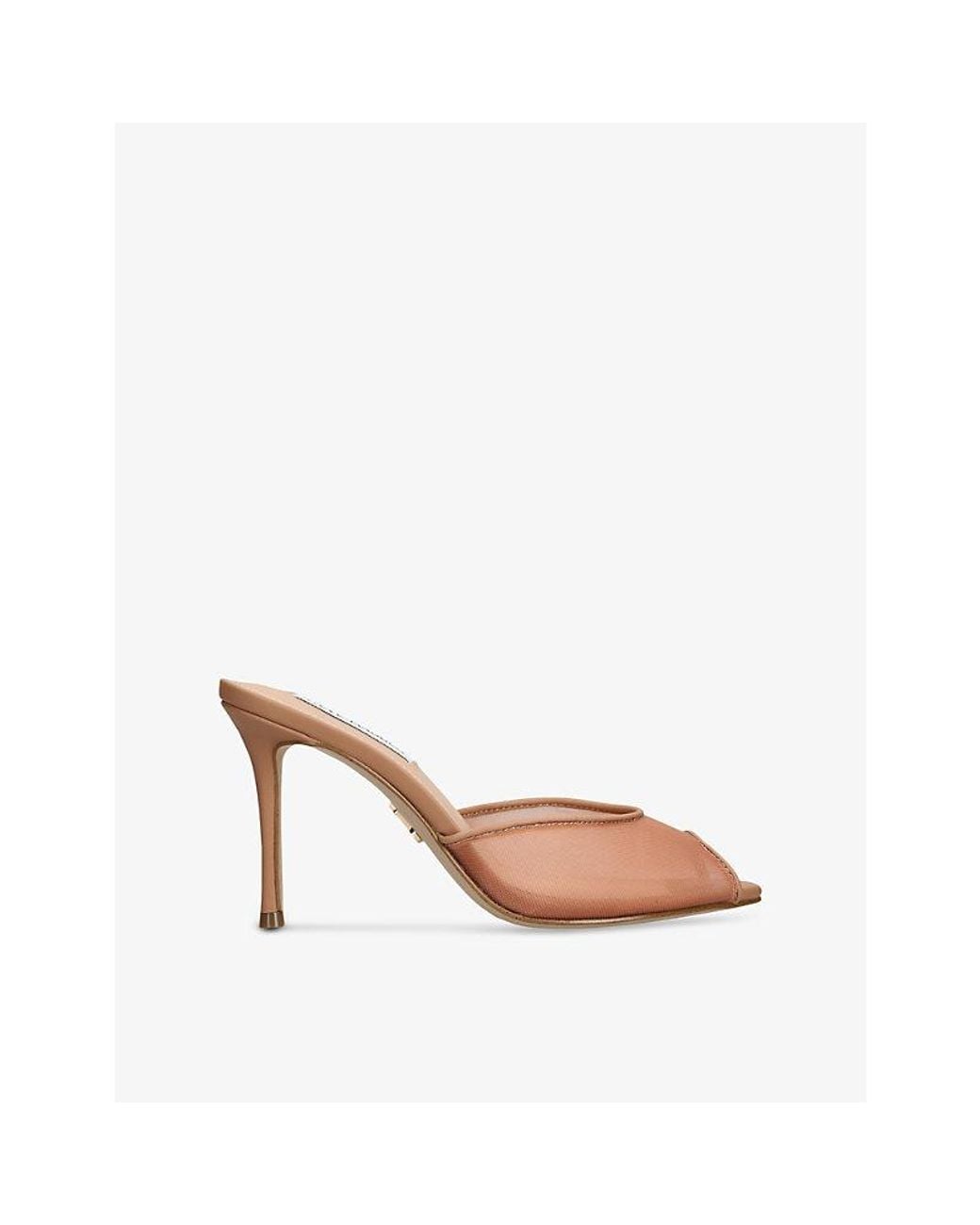 Steve Madden Brown Rollout-M Mesh Heeled Pumps