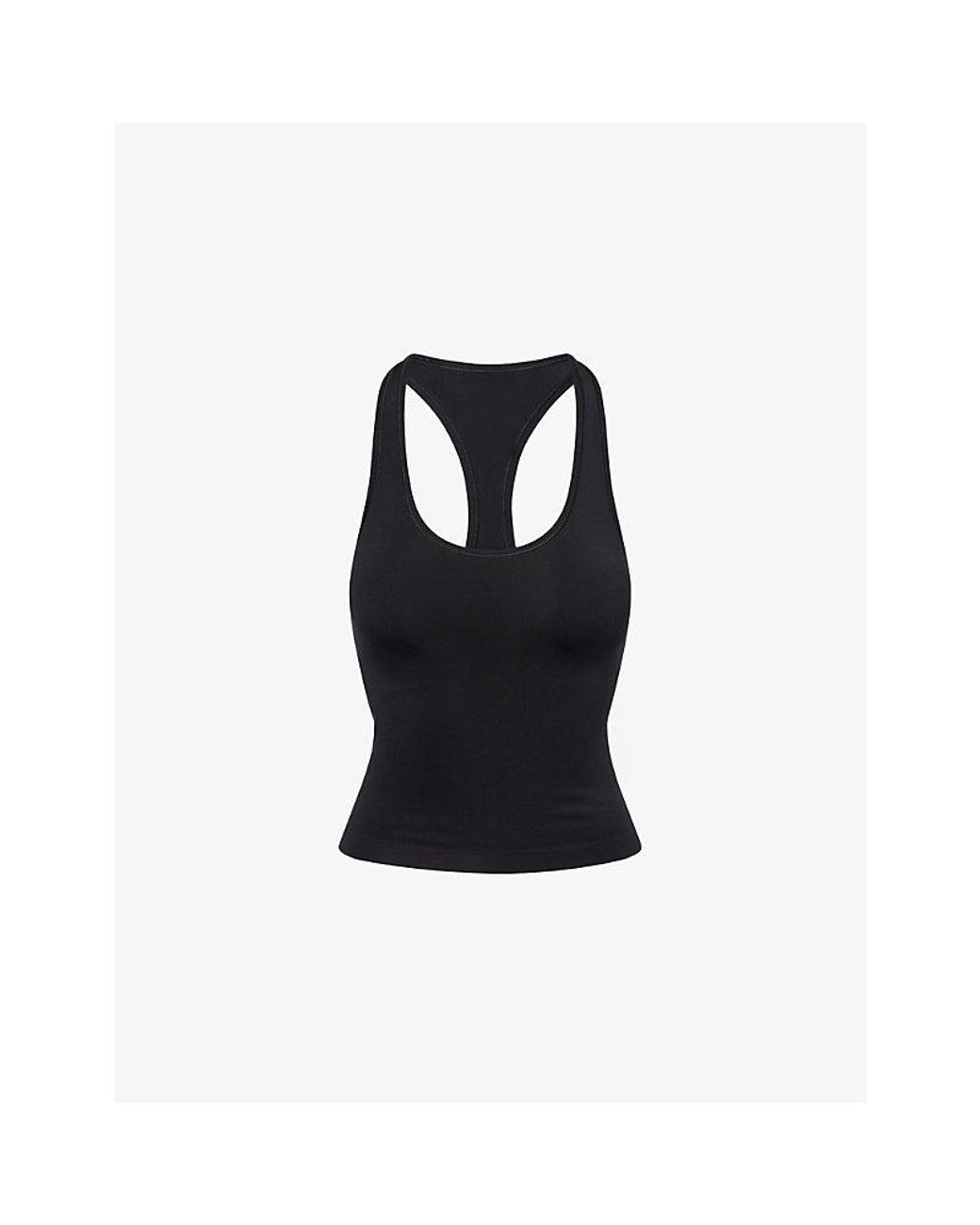 GYMSHARK Black Bareform Stretch-Jersey Tank Top